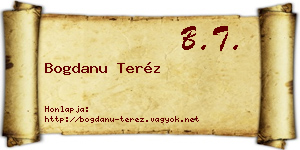 Bogdanu Teréz névjegykártya